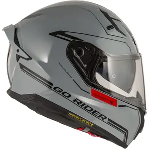 Imagem 2 de Capacete NZI Go Rider Solid Noveau - Cinza Nardo
