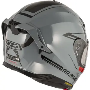 Imagem 8 de Capacete NZI Go Rider Solid Noveau - Cinza Nardo