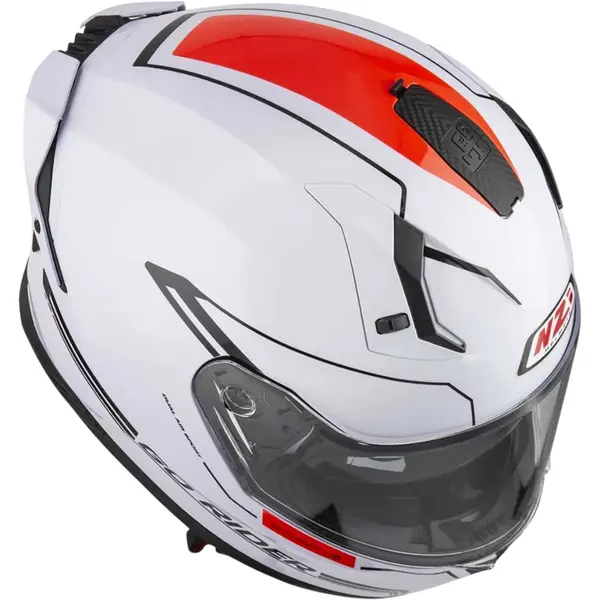 Capacete NZI Go Rider Solid Noveau - Branco - Black Friday Grid Motors