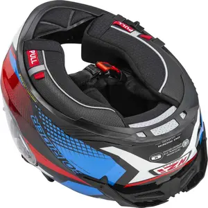 Imagem 8 de Capacete NZI Go Rider Quadri - Preto/Vermelho/Azul