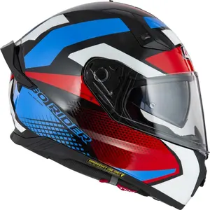 Imagem 2 de Capacete NZI Go Rider Quadri - Preto/Vermelho/Azul