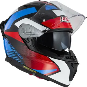 Imagem 4 de Capacete NZI Go Rider Quadri - Preto/Vermelho/Azul