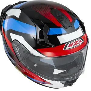 Imagem 6 de Capacete NZI Go Rider Quadri - Preto/Vermelho/Azul
