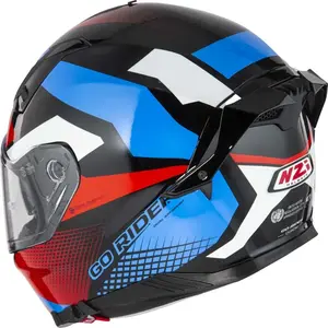 Imagem 5 de Capacete NZI Go Rider Quadri - Preto/Vermelho/Azul