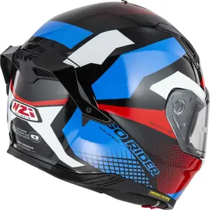 Imagem 7 de Capacete NZI Go Rider Quadri - Preto/Vermelho/Azul