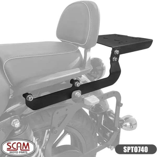 Imagem 1 de Suporte Scam Royal Enfield Meteor 350 (apartir de 2022) Preto - SPTO740
