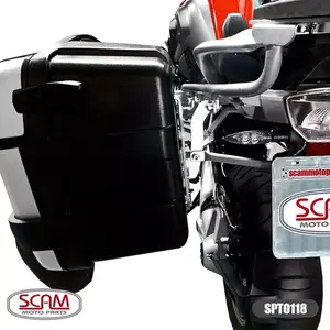 Imagem 2 de Suporte Lateral Scam BMW R 1200 GS (2013-2019) / R 1250 GS (apartir de 2019) Prata - SPTA118