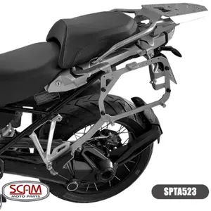 Imagem 2 de Suporte Lateral Scam BMW R 1200 GS/ADV (apartir de 2013) / R 1250 GS/ADV (apartir de 2019) Prata - SPTA523