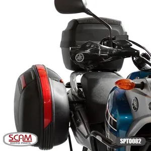 Imagem 2 de Suporte Lateral Scam Yamaha Tenéré 250 (2011-2015) Preto - SPTO082