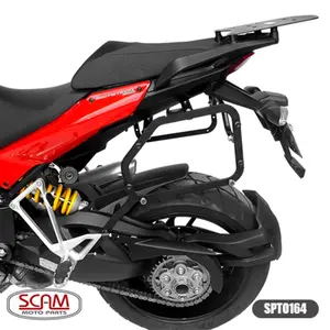 Imagem 4 de Suporte Lateral Scam Ducati Multistrada 1200 (2010-2015) Preto - SPTO164