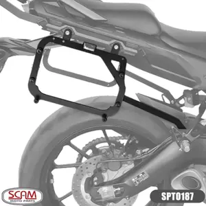 Imagem 1 de Suporte Lateral Scam Yamaha MT09 Tracer (2017-2018) Preto - SPTO187