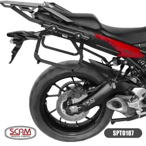 Imagem 2 de Suporte Lateral Scam Yamaha MT09 Tracer (2017-2018) Preto - SPTO187