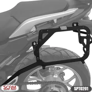 Imagem 1 de Suporte Lateral Scam Honda NC700X/NC750X (2016-2021) Preto - SPTO201