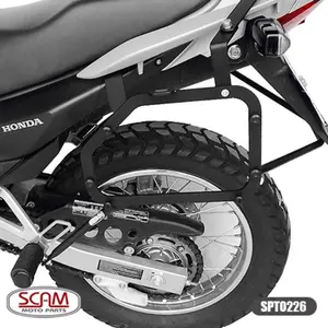 Imagem 3 de Suporte Lateral Scam Honda Falcon 400i (2013-2015) Preto - SPTO226