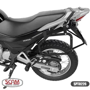 Imagem 2 de Suporte Lateral Scam Honda Falcon 400i (2013-2015) Preto - SPTO226