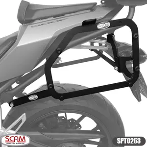 Suporte Lateral Scam Honda CB500F/CBR500R (apartir de 2016) Preto - SPTO263