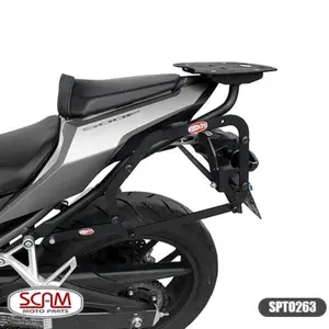 Imagem 2 de Suporte Lateral Scam Honda CB500F/CBR500R (apartir de 2016) Preto - SPTO263
