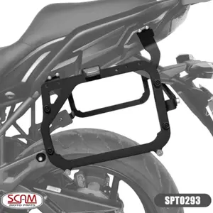 Suporte Lateral Scam Kawasaki Versys 650/Tourer (apartir de 2015) Preto - SPTO293