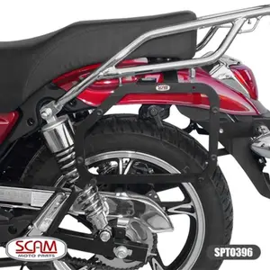 Imagem 2 de Suporte Lateral Scam Haojue Chopper Road 150 (apartir de 2018) Preto - SPTO396