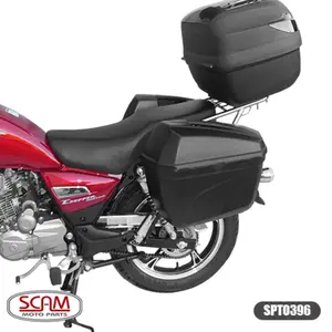 Imagem 3 de Suporte Lateral Scam Haojue Chopper Road 150 (apartir de 2018) Preto - SPTO396