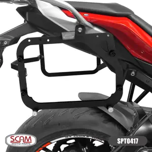 Imagem 2 de Suporte Lateral Scam BMW S1000XR (apartir de 2016) Preto - SPTO417