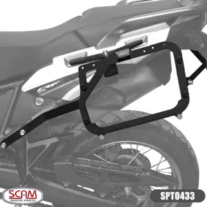 Imagem 1 de Suporte Lateral Scam Honda Africa Twin CRF1000L (2017-2018) Preto - SPTO433