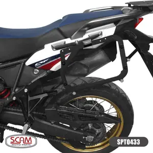 Imagem 3 de Suporte Lateral Scam Honda Africa Twin CRF1000L (2017-2018) Preto - SPTO433