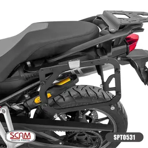Imagem 3 de Suporte Lateral Scam BMW F750GS/F850GS (apartir de 2018) / F800GS/F800GS Plus (apartir de 2024) Preto - SPTO531