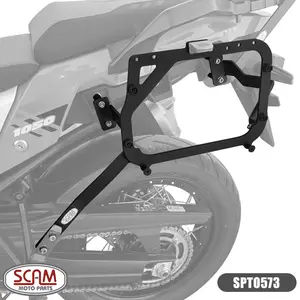 Imagem 1 de Suporte Lateral Scam Suzuki V-Strom 1050 XT (apartir de 2022) Preto - SPTO573