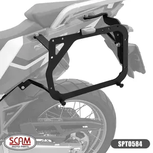 Imagem 1 de Suporte Lateral Scam Honda Africa Twin CRF1000L ADV Sports (apartir de 2021) / Africa Twin CRF1000L (apartir de 2023) Preto - SPTO584