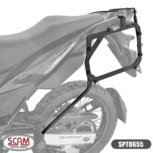 Suporte Lateral Scam Honda Sahara 300 (apartir de 2024) / XRE 300 (apartir de 2010) Preto - SPTO655