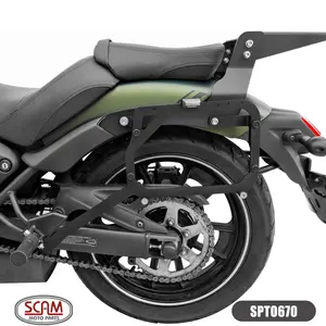 Imagem 2 de Suporte Lateral Scam Kawasaki Vulcan 650 (apartir de 2015) Preto - SPTO670