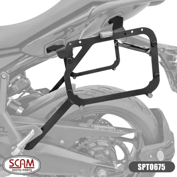 Imagem 1 de Suporte Lateral Scam Triumph Tiger 660 Sport (apartir de 2022) Preto - SPTO675