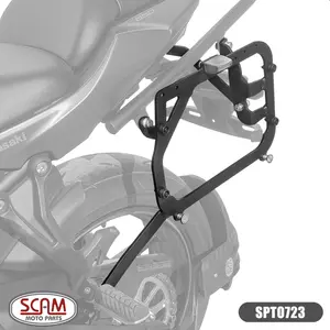 Imagem 1 de Suporte Lateral Scam Kawasaki Ninja 650/Z650 (apartir de 2017) Preto - SPTO723