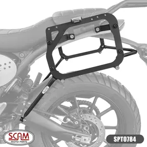 Suporte Lateral Scam Triumph Speed 400/Scrambler 400 (apartir de 2024) Preto - SPTO784