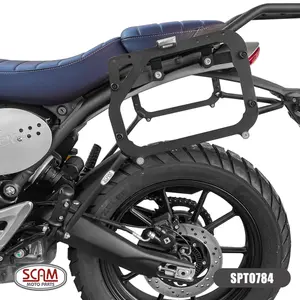 Imagem 3 de Suporte Lateral Scam Triumph Speed 400/Scrambler 400 (apartir de 2024) Preto - SPTO784
