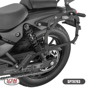 Imagem 2 de Suporte Lateral Scam Kawasaki Eliminator 500 (apartir de 2024) Preto - SPTO793