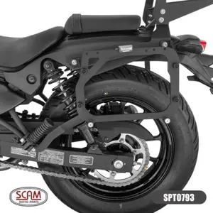 Imagem 3 de Suporte Lateral Scam Kawasaki Eliminator 500 (apartir de 2024) Preto - SPTO793