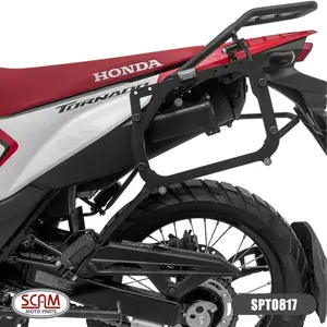 Imagem 3 de Suporte Lateral Scam Honda XR300L Tornado (apartir de 2025) Preto - SPTO817