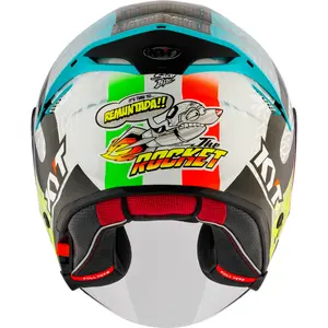 Imagem 4 de Capacete KYT TTR-JET Foggia Misano 2022 - Azul/Cinza/Amarelo (Aberto)