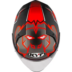 Imagem 4 de Capacete KYT TTR-JET Bulega 2021 - Preto/Vermelho (Aberto)