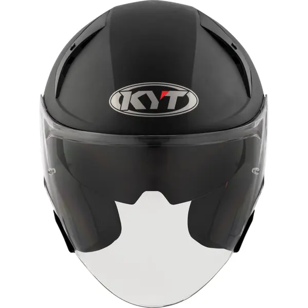 Capacete KYT TTR-JET Plain ICE - Preto Fosco (Aberto) - Grid Motors