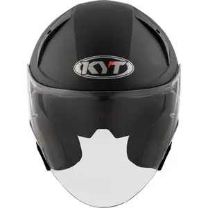 Imagem 3 de Capacete KYT TTR-JET Plain ICE - Preto Fosco (Aberto)