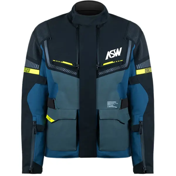 Jaqueta ASW Tectonic - Preto/Chumbo/Azul/Amarelo Fluor (100