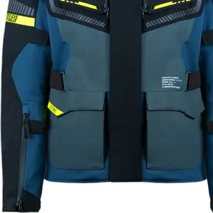 Imagem 3 de Jaqueta ASW Tectonic - Preto/Chumbo/Azul/Amarelo Fluor (100% Impermeável)