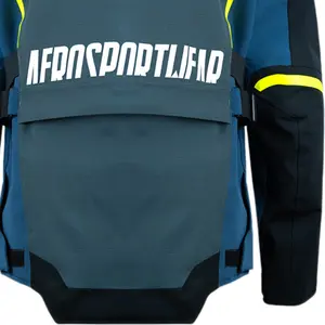 Imagem 4 de Jaqueta ASW Tectonic - Preto/Chumbo/Azul/Amarelo Fluor (100% Impermeável)
