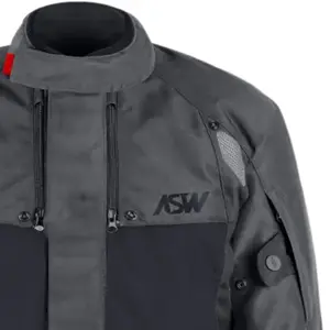 Imagem 3 de Jaqueta ASW Tsunami Cinza Chumbo/Preto/Vermelho