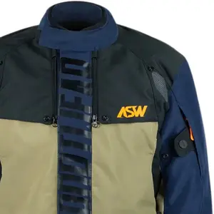 Imagem 3 de Jaqueta ASW Tsunami Cinza Azul Marinho/Preto/Areia/Laranja