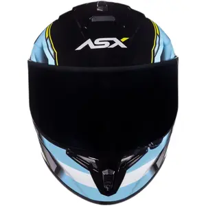 Imagem 8 de Capacete ASX Draken Pilot - Preto/Azul/Amarelo