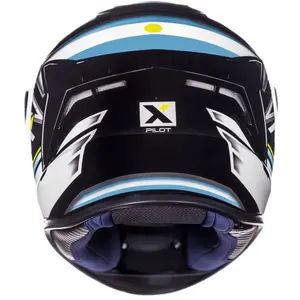 Imagem 9 de Capacete ASX Draken Pilot - Preto/Azul/Amarelo